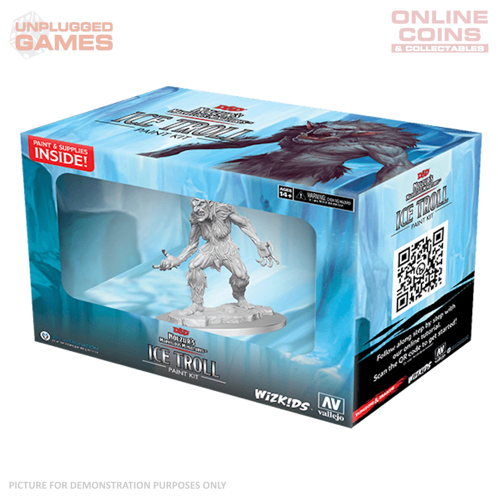 Dungeons & Dragons Nolzurs Marvelous Unpainted Miniatures - Ice Troll Paint Night Kit